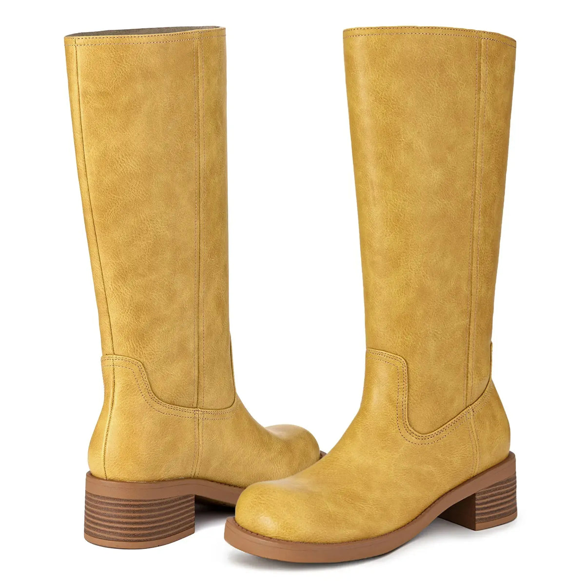 Women's Embossed Knee High Boots