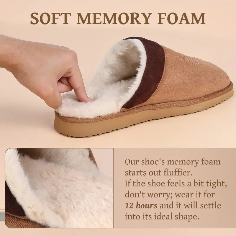 Western Plush Cowboy Slippers