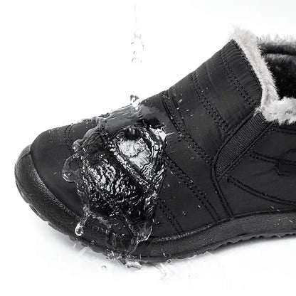 Women's Plush-Lined Winter Ankle Boots