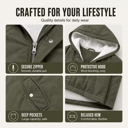 Women's Stud Detail Hooded Jacket