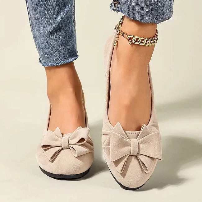 Women's Elegant Bow Detail Wedge Shoes
