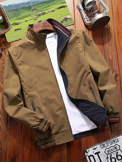 Men's Reversible Stand Collar Jacket