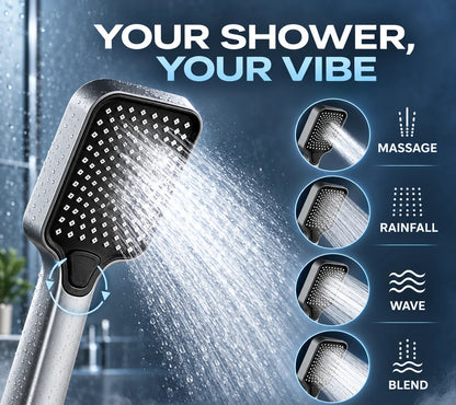 4-Mode Wide Face Shower Head