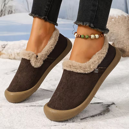 Women's Plush Trim Winter Slippers