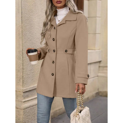 Women's Tailored Single-Breasted Coat