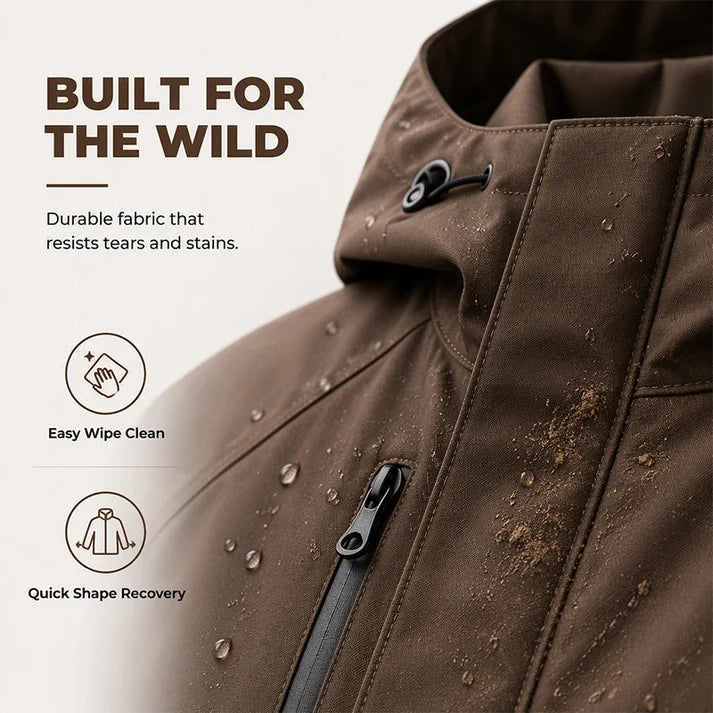 Women's Oversized Bubble Hem Rain Jacket