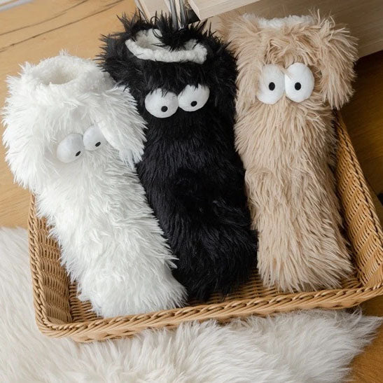 Cosy Fluffy Puppy Slipper Socks
