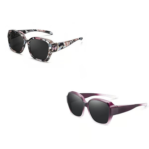 Polarised Round Cat-Eye Sunglasses