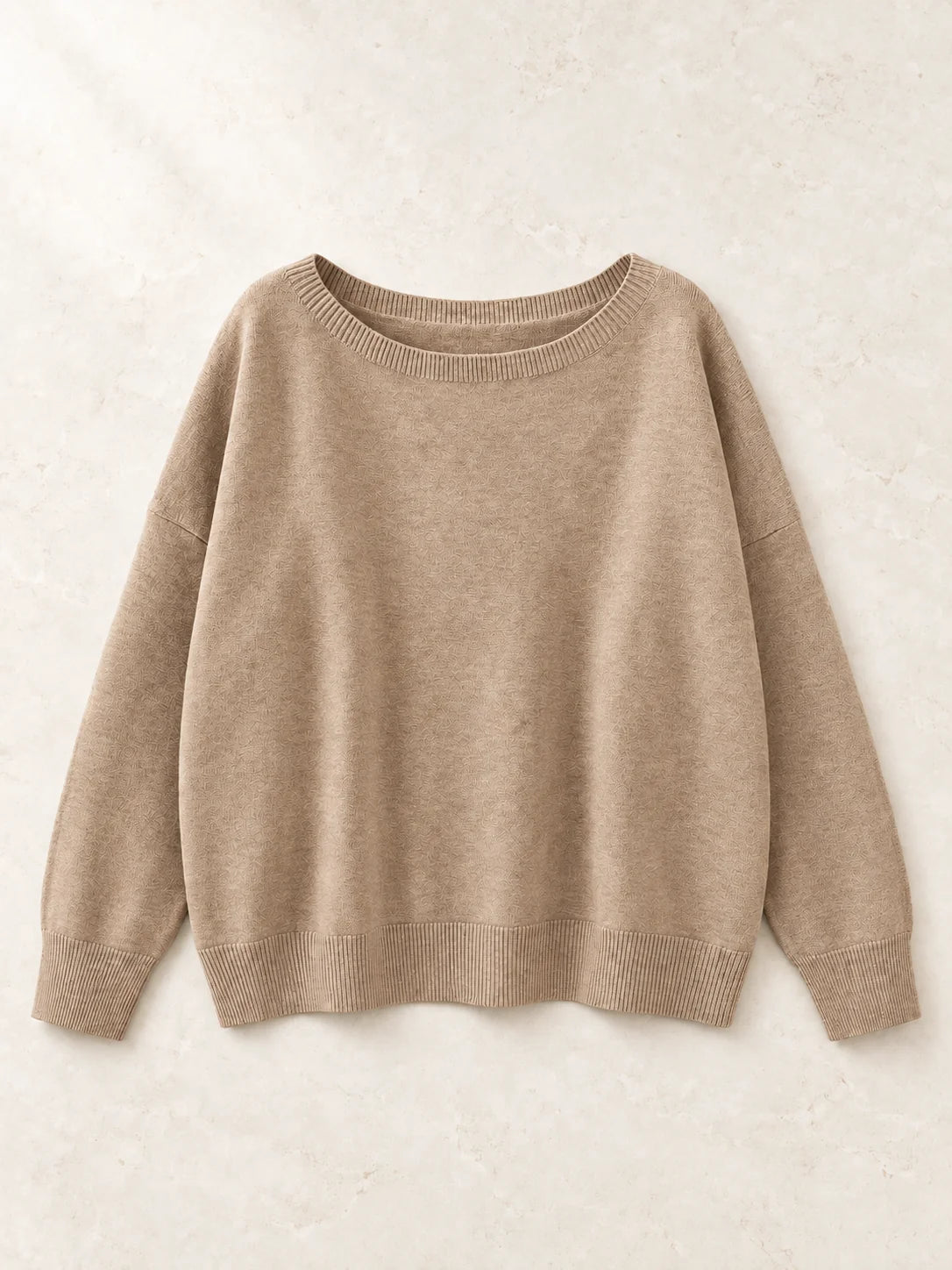Women's Relaxed Round Neck Knit Jumper