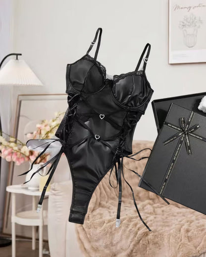 Women's Lace Up Side Tie Bodysuit