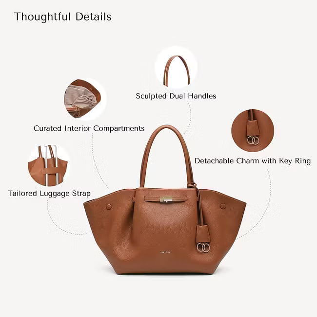 Women's Spacious Top Handle Tote Bag