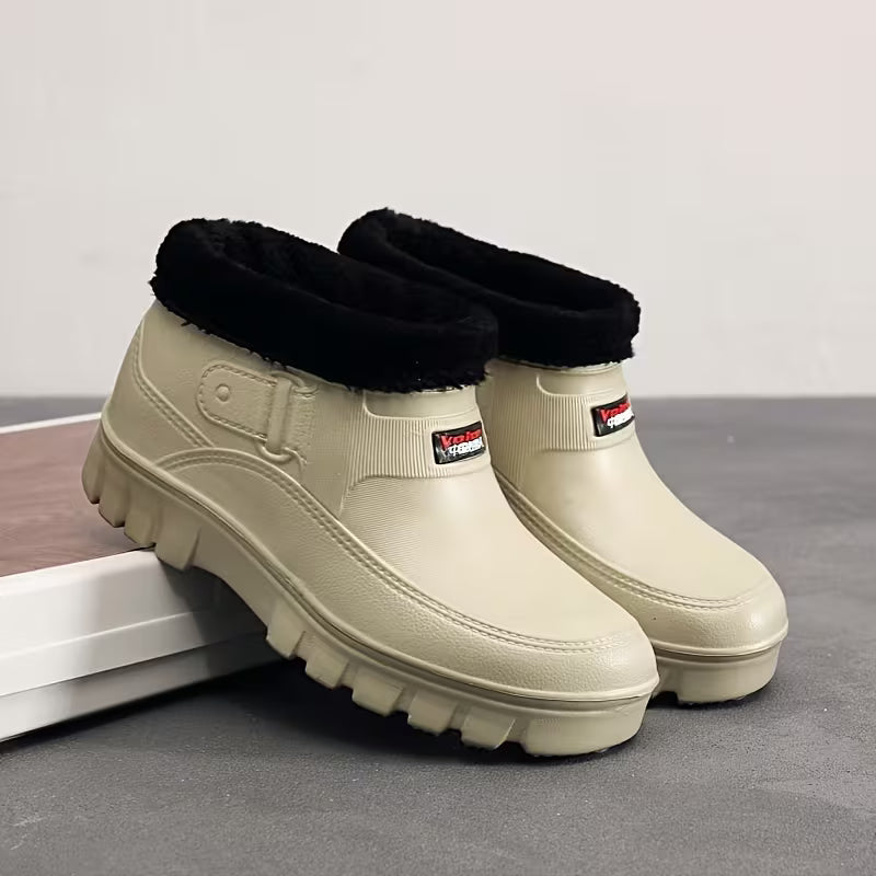 Unisex Plush-Lined Chunky Winter Boots