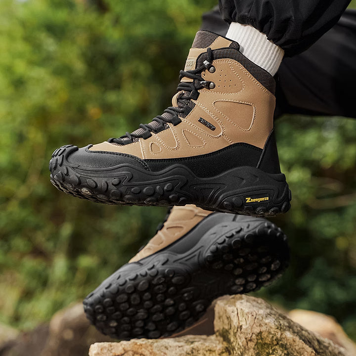 Men's Rugged High-Top Hiking Boots