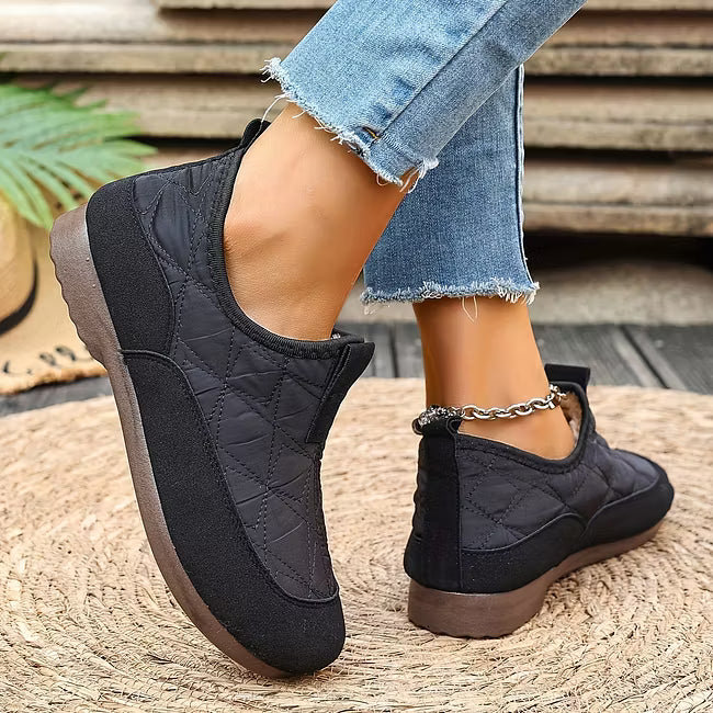 Women's Buckle Detail Winter Flats