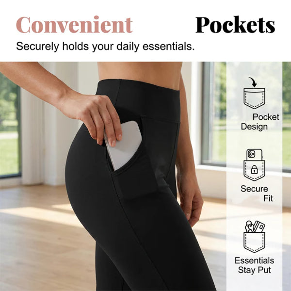 Women's FlexFit High-Waisted Flared Trousers