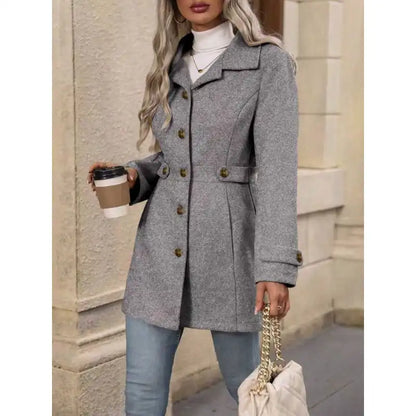 Women's Tailored Single-Breasted Coat
