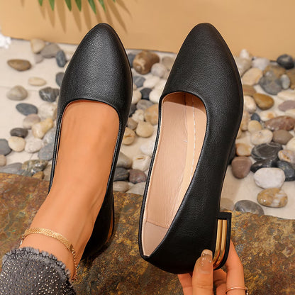 Women's Elegant Low-Heel Slip-On Shoes