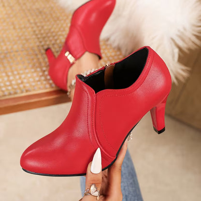 Women's Pointed-Toe High Heel Ankle Shoes