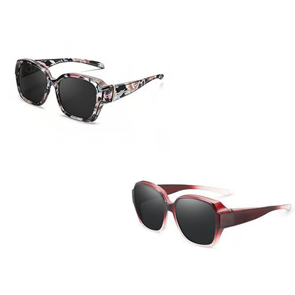 Polarised Round Cat-Eye Sunglasses