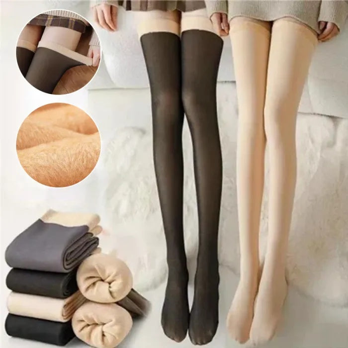 Women's Cosy Fleece-Lined Over-the-Knee Stockings