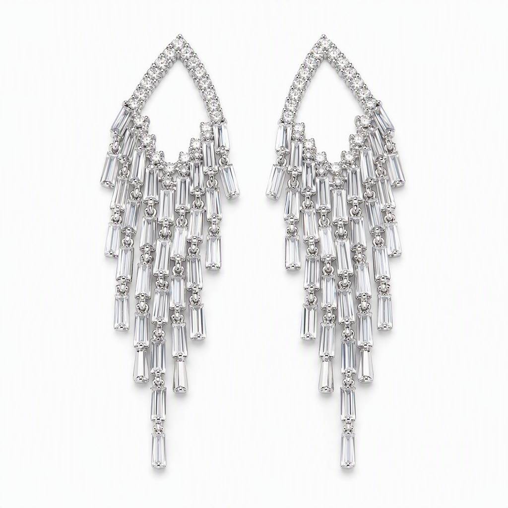 Women's Geometric Tassel Drop Earrings