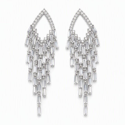 Women's Geometric Tassel Drop Earrings