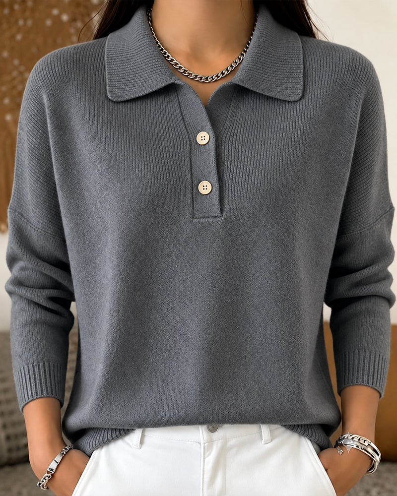 Women's Relaxed Half-Button Pullover
