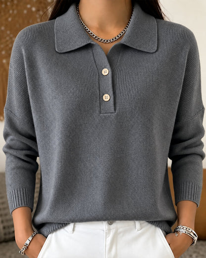 Women's Relaxed Half-Button Pullover