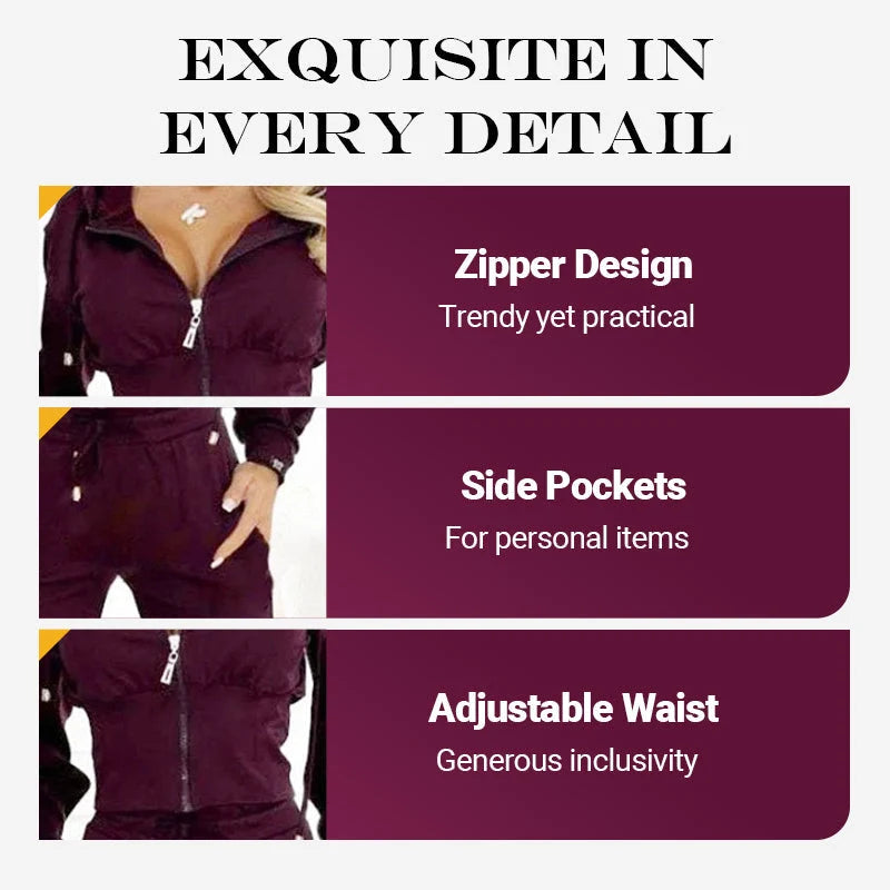 Women's Relaxed Two Piece Tracksuit Set