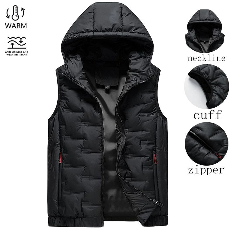 Men's Hooded Zip Gilet