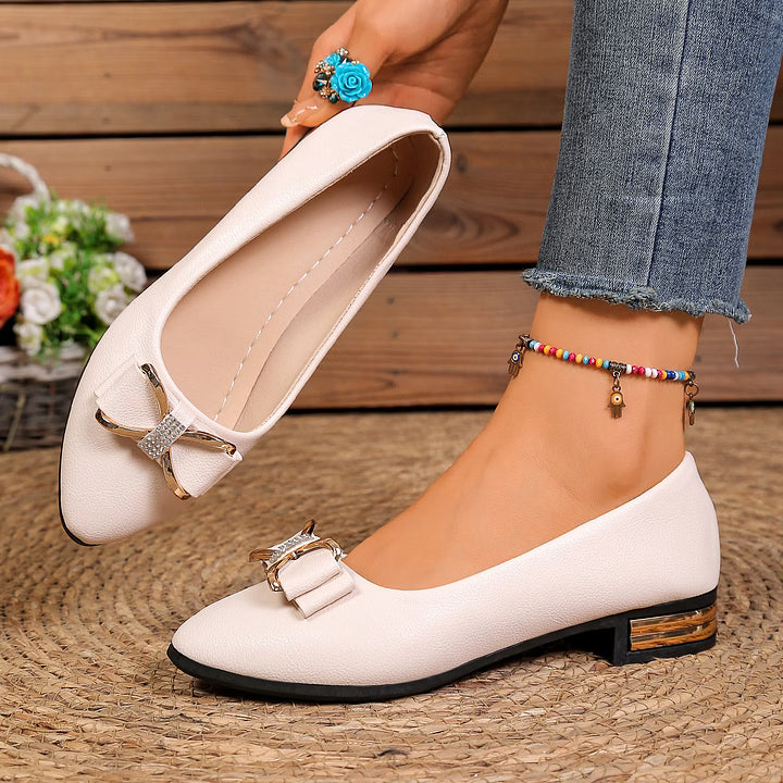 Women's Elegant Low-Heel Slip-On Shoes