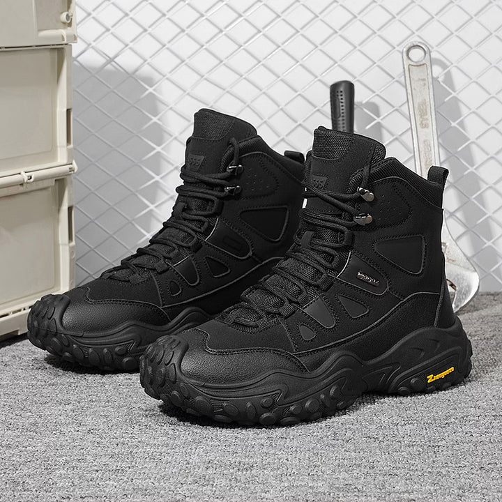 Men's Rugged High-Top Hiking Boots