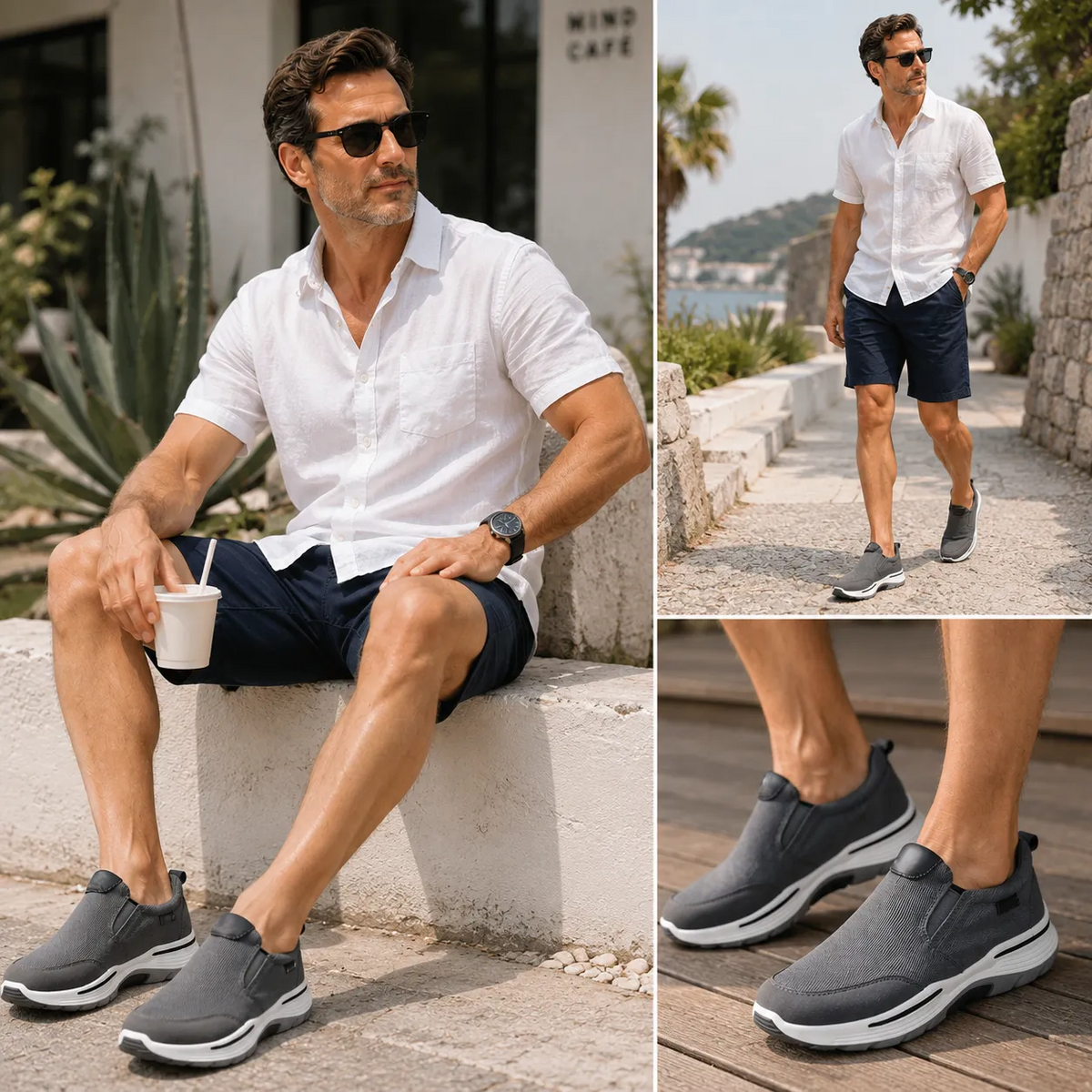 Men's Everyday Slip-On Walking Trainers