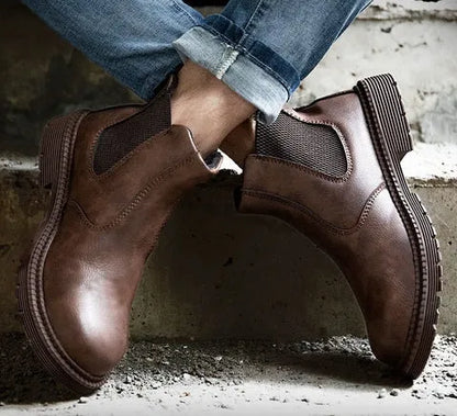Men's Steel Toe Pull-On Work Boots