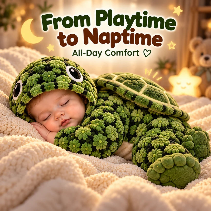 Baby Cosy Turtle Hooded Onesie