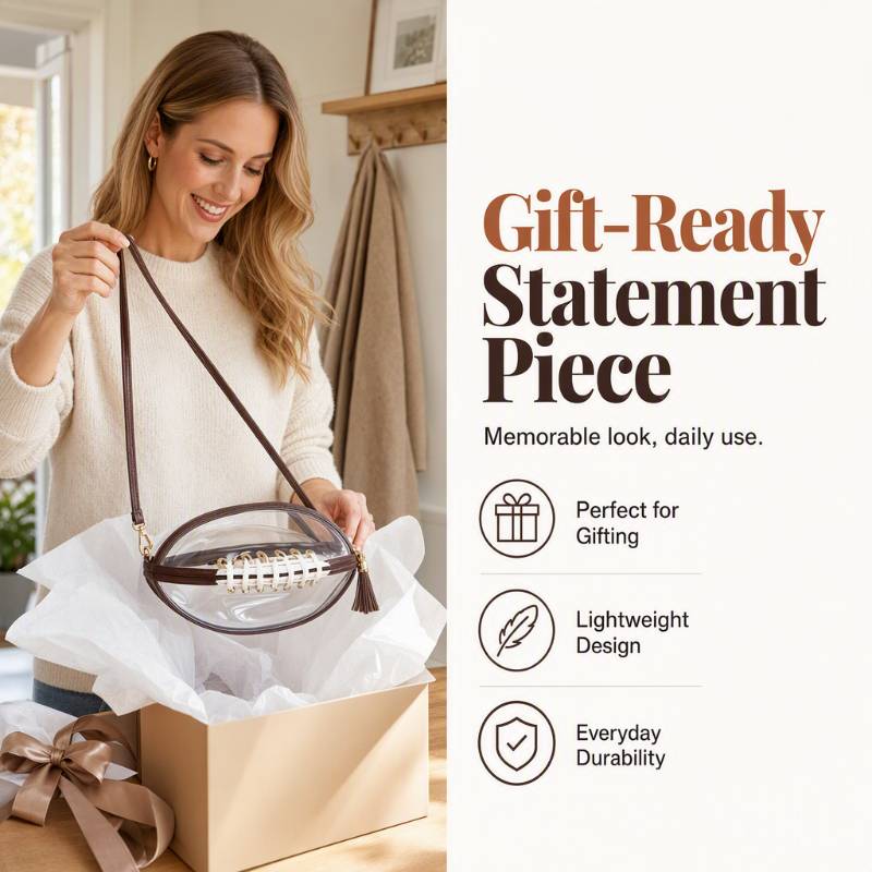 Football Shape Crossbody Bag