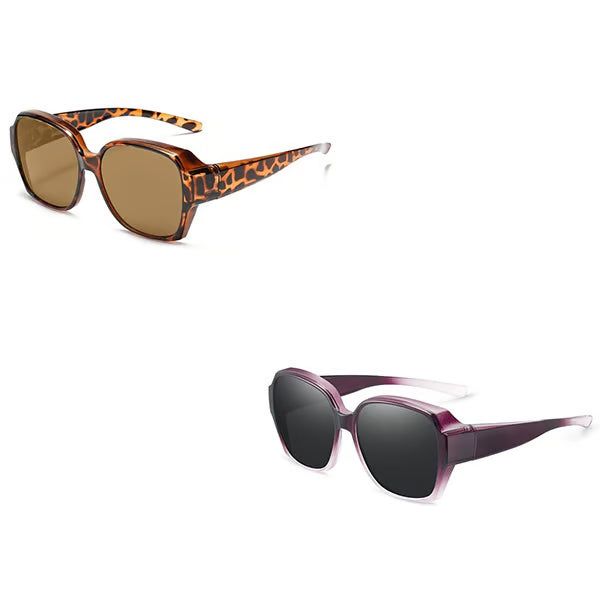 Polarised Round Cat-Eye Sunglasses