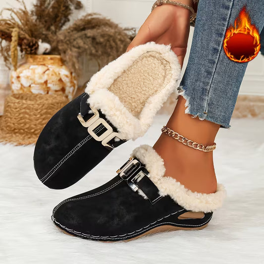 Women's Buckle Detail Slip-On Clogs