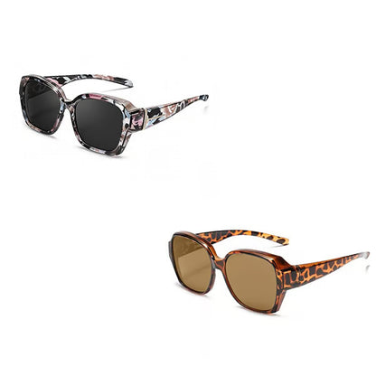 Polarised Round Cat-Eye Sunglasses