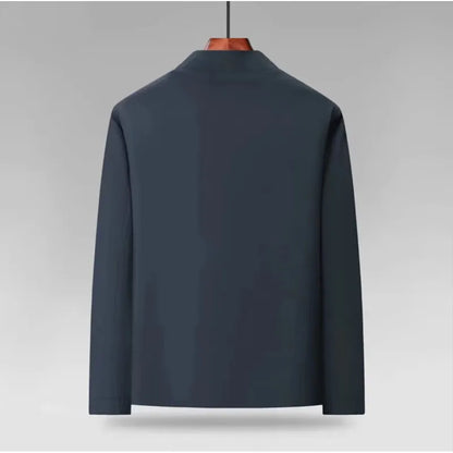 Men's Stand Collar Zip-Up Jacket