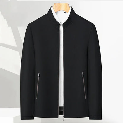 Men's Stand Collar Zip-Up Jacket