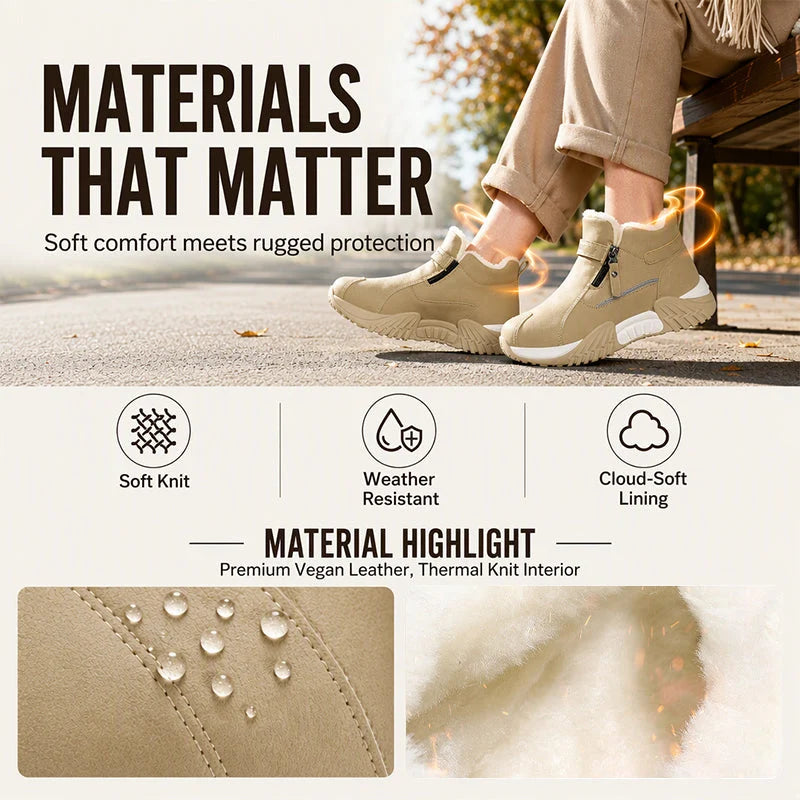 Men's Fleece-Lined Side Zip Winter Boots