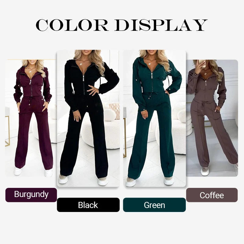 Women's Relaxed Two Piece Tracksuit Set