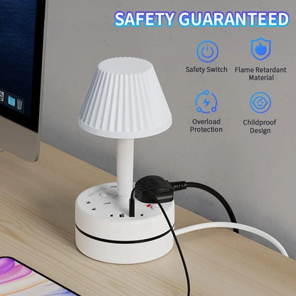 Bedside Lamp with Charging Hub
