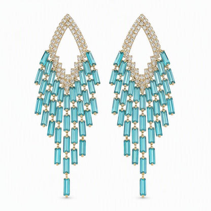 Women's Geometric Tassel Drop Earrings