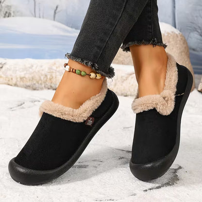 Women's Plush Trim Winter Slippers