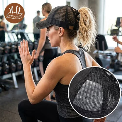 Women's Criss-Cross Ponytail Baseball Cap