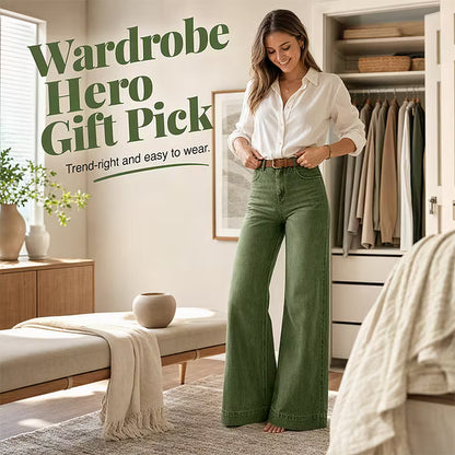 Women's Vintage Wash Wide-Leg Jeans