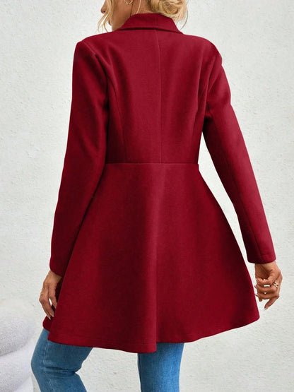 Women's Tailored Double-Breasted Midi Coat