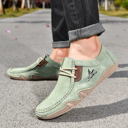 Men's Hand-Stitched Wide Fit Loafers